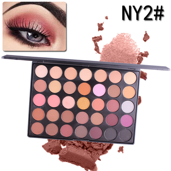 New 35 Colors of Shimmer Matte Shadow Eyeshadow Palette - The Palette B