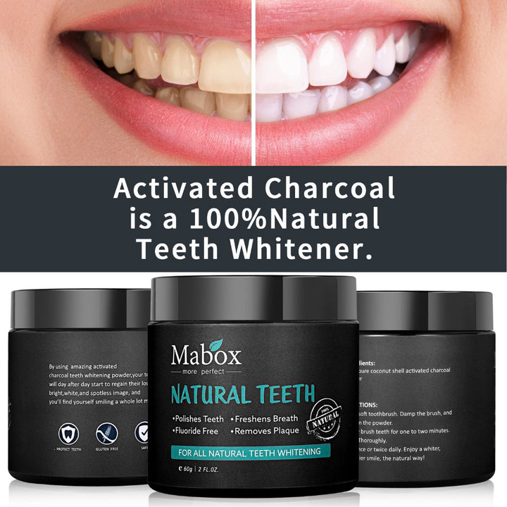 Bamboo charcoal tooth powder