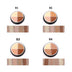 Hot Sale Nuo Foundation Cream Four-Color Concealer Toning Cosmetics