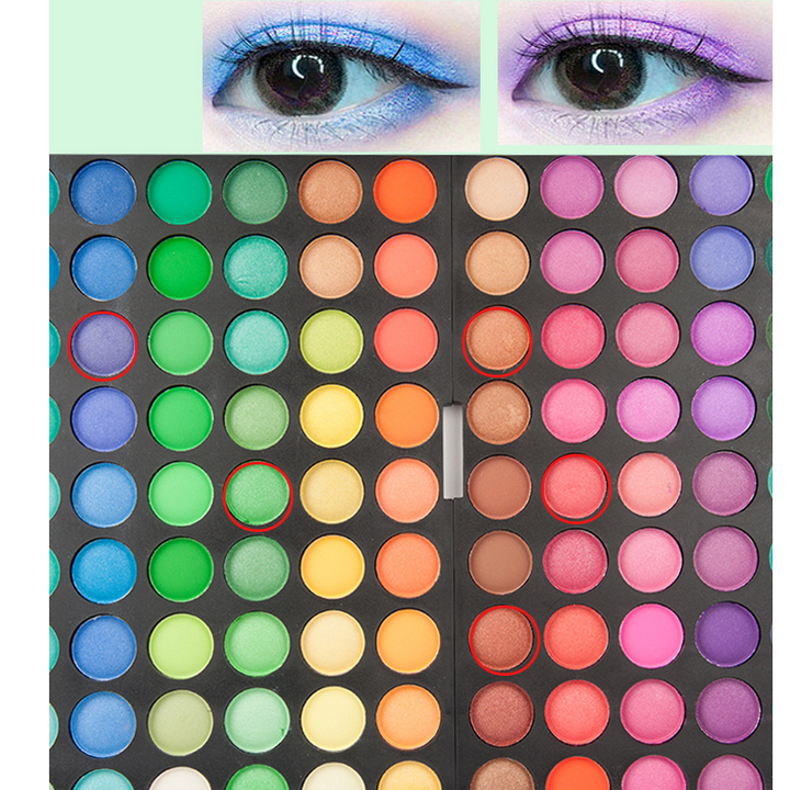 120 color eye shadow make-up tray