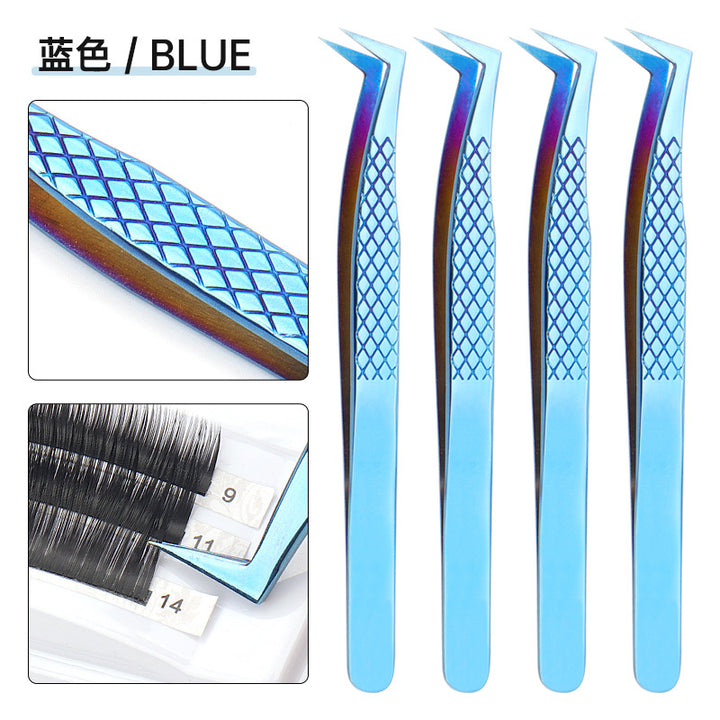 Grafting Eyelash Special Tweezers High Precision Fish Pattern Olecranon Tweezers Stainless Steel Eyelash Tweezers