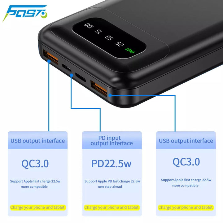 Banco de energía portátil de 22,5 W y 10000 mAh