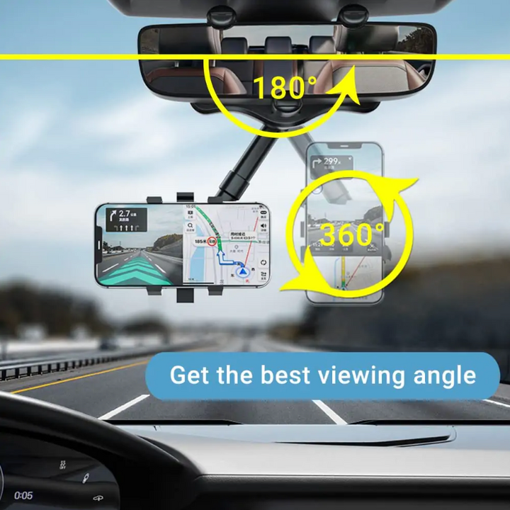 Soporte giratorio para coche para teléfono inteligente de 360°